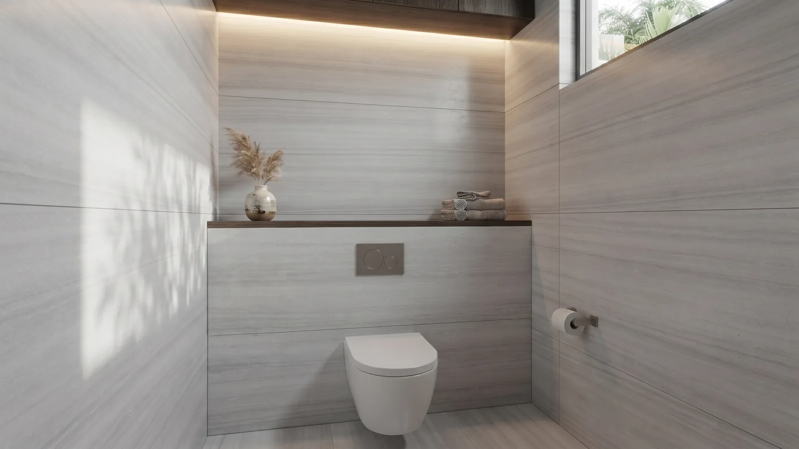 Bathroom marble application with Marmara marble walls, vanity surfaces, and wet-area details
